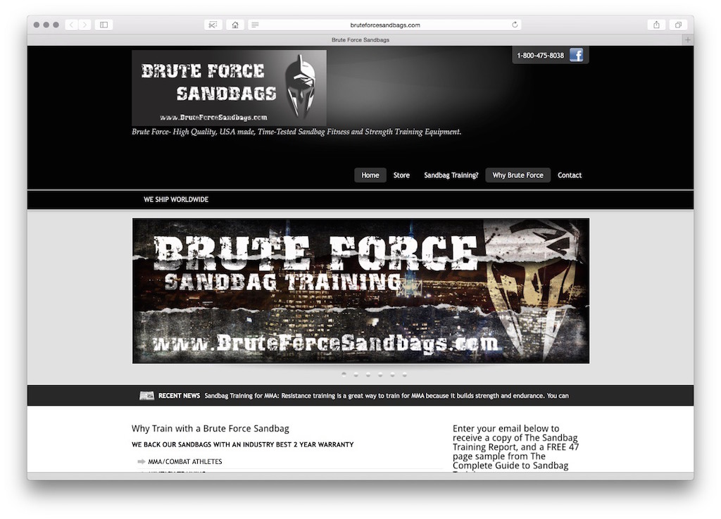 Client Spotlight: Brute Force Sandbags